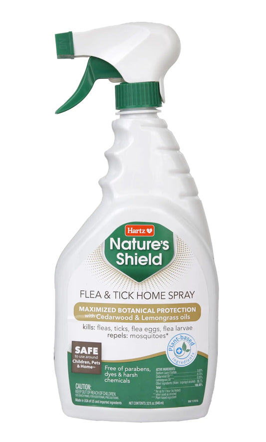 Hartz Nature’s Shield Flea & Tick Home Spray – Natural Cedarwood & Lemongrass, 32 oz Home Protection Spray